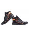 Купить Мужские ботинки на меху Adidas TERREX черные с оранжевым