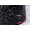 Купить Мужские ботинки на меху Adidas Terrex Fast R High GTX черные с красным