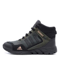 Чоловічі ботинки зимові Adidas TERREX темно-зелені