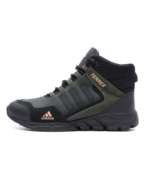 Чоловічі ботинки зимові Adidas TERREX темно-зелені