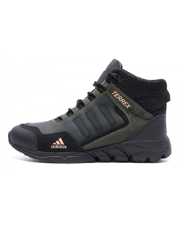 Чоловічі ботинки зимові Adidas TERREX темно-зелені