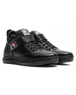 Мужские ботинки на меху Fila черные