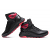 Купить Мужские ботинки на меху Jordan черные с красным