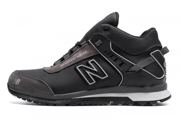 Мужские ботинки на меху New Balance черные