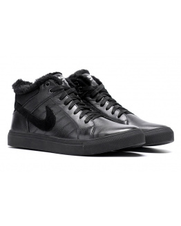 Мужские ботинки на меху Nike Air High черные