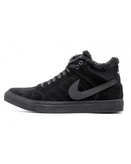 Мужские ботинки на меху Nike Air Suede High черные