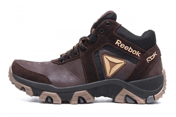 Мужские ботинки на меху Reebok Crossfit коричневые