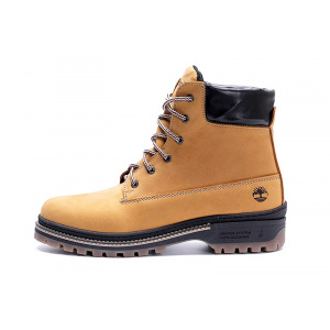 Мужские ботинки на меху Timberland светло-коричневые