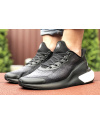 Мужские кроссовки Adidas Alphaboost черные с белым