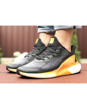 Чоловічі кросівки Adidas Alphaboost чорні з помаранчевим