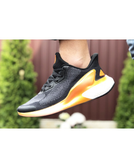 Чоловічі кросівки Adidas Alphaboost чорні з помаранчевим