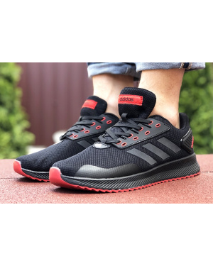 Чоловічі кросівки Adidas Boost чорні з червоним