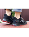 Купить Чоловічі кросівки Adidas Boost чорні з червоним