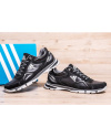 Купить Мужские кроссовки Adidas черые с белым (black-white)