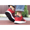 Купить Мужские кроссовки Adidas Iniki Runner красные с черным