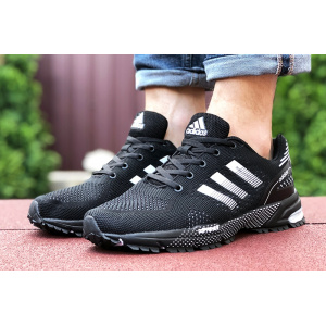 Мужские кроссовки Adidas Marathon TR черные с белым