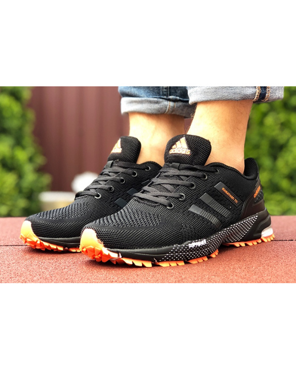 Чоловічі кросівки Adidas Marathon TR чорні з помаранчевим