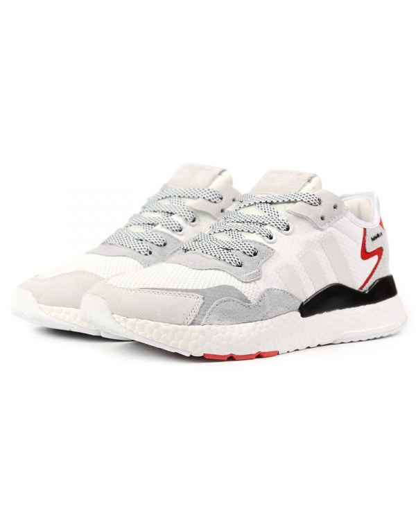 Мужские кроссовки Adidas Nite Jogger BOOST белые