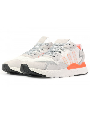 Чоловічі кросівки Adidas Nite Jogger BOOST білі с светло-бежевым
