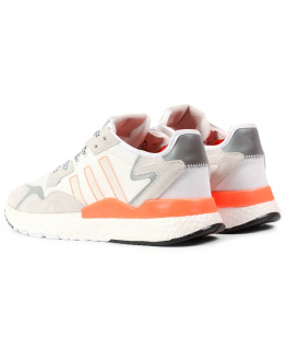 Чоловічі кросівки Adidas Nite Jogger BOOST білі с светло-бежевым