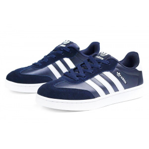 Мужские кроссовки Adidas Originals темно-синие с белым