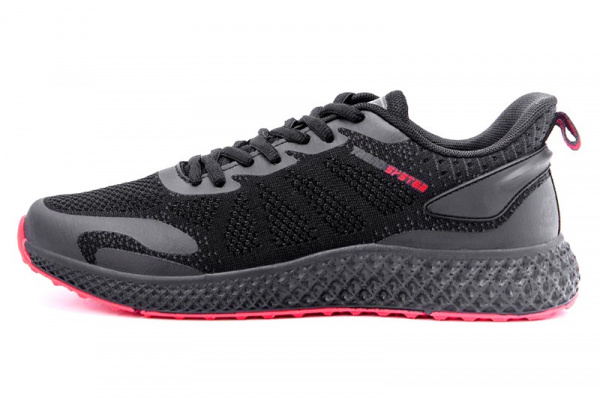 Мужские кроссовки BaaS Trend System черные (black-red)