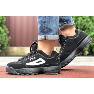 Купить Мужские кроссовки Fila Disruptor 2 Premium черные с белым