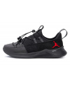 Мужские кроссовки Jordan черные с красным (black-red)