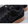 Купить Мужские кроссовки на меху Nike Air Force 1 Low Fur черные