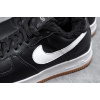 Купить Мужские кроссовки на меху Nike Air Force 1 Low Fur черные с белым