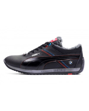 Мужские кроссовки на меху Puma BMW Motorsport Fur черные