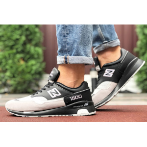 Купить Мужские кроссовки New Balance 1500 черные с бежевым