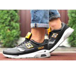 Мужские кроссовки New Balance 1500 черные с желтым