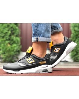 Чоловічі кросівки New Balance 1500 чорні з жовтим