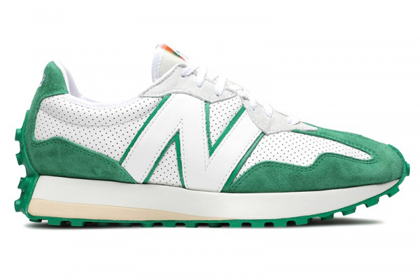 Мужские кроссовки New Balance 327 x Casablanca зеленые с белым