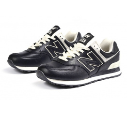Мужские кроссовки New Balance 574 черные с белым