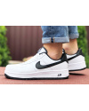 Мужские кроссовки Nike Air Force 1 белые с черным