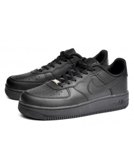 Мужские кроссовки Nike Air Force 1 черные (black)