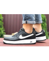 Мужские кроссовки Nike Air Force 1 черные с белым