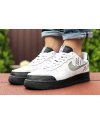 Мужские кроссовки Nike Air Force 1 low белые с черным