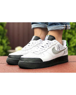 Чоловічі кросівки Nike Air Force 1 low білі з чорним