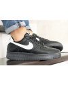 Мужские кроссовки Nike Air Force 1 Low черные с белым (black/white)