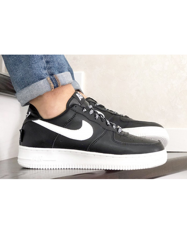 Чоловічі кросівки Nike Air Force 1 Low NBA чорні з білим (black/white)