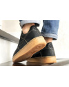 Купить Мужские кроссовки Nike Air Force 1 Low черные с коричневым (black/gum)