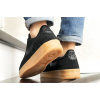 Купить Мужские кроссовки Nike Air Force 1 Low черные с коричневым (black/suede/gum)