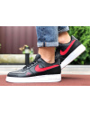 Чоловічі кросівки Nike Air Force 1 Low чорні з червоним