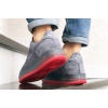 Купить Мужские кроссовки Nike Air Force 1 Low серые с красным (grey/red/suede)