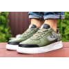 Мужские кроссовки Nike Air Force 1 low зеленые