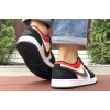 Купить Мужские кроссовки Nike Air Jordan 1 Retro Low белые с фиолетовым