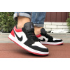 Купить Мужские кроссовки Nike Air Jordan 1 Retro Low белые с красным
